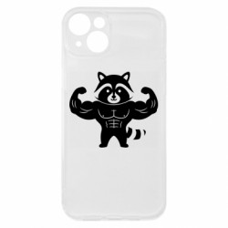 Чехол из раздела Авторские принты Енот бодибилдер для Apple iPhone 15 Plus - FATLINE Чехол из раздела Авторские принты Енот бодибилдер для Apple iPhone 15 Plus