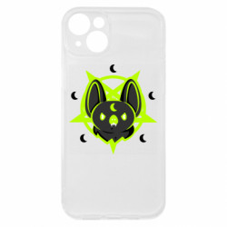 Чехол из раздела Авторские принты Оккультная летучая мышь - милое неоновое животное-демон для Apple iPhone 15 Plus - FATLINE Чехол из раздела Авторские принты Оккультная летучая мышь - милое неоновое животное-демон для Apple iPhone 15 Plus