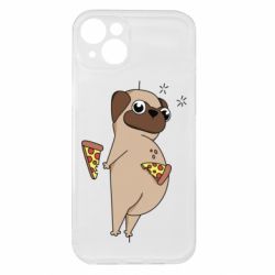 Чехол из раздела Пицца Pug loves pizza для Apple iPhone 15 Plus - FATLINE Чехол из раздела Пицца Pug loves pizza для Apple iPhone 15 Plus