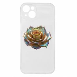 Чехол из раздела ShelganenOK Золотая перламутровая роза для Apple iPhone 15 Plus - FATLINE Чехол из раздела ShelganenOK Золотая перламутровая роза для Apple iPhone 15 Plus