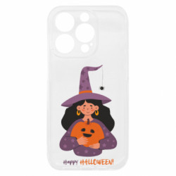 Чехол из раздела Авторские принты Happy Halloween! Девушка Ведьма для Apple iPhone 15 Pro - FATLINE Чехол из раздела Авторские принты Happy Halloween! Девушка Ведьма для Apple iPhone 15 Pro
