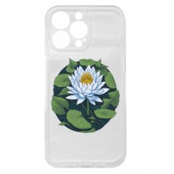 Чехол из раздела Цветы Белая водяная лилия для Apple iPhone 15 Pro Max - FATLINE Чехол из раздела Цветы Белая водяная лилия для Apple iPhone 15 Pro Max