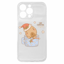 Чехол из раздела Авторские принты Capy Christmas! Спокойный капибара в чашке для Apple iPhone 15 Pro Max - FATLINE Чехол из раздела Авторские принты Capy Christmas! Спокойный капибара в чашке для Apple iPhone 15 Pro Max