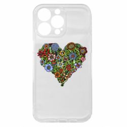 Чехол из раздела Цветы Flower heart для Apple iPhone 15 Pro Max - FATLINE Чехол из раздела Цветы Flower heart для Apple iPhone 15 Pro Max
