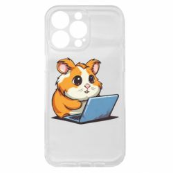 Чехол из раздела Программистам Хомяк программист с ноутом для Apple iPhone 15 Pro Max - FATLINE Чехол из раздела Программистам Хомяк программист с ноутом для Apple iPhone 15 Pro Max
