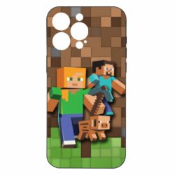Чехол из раздела Игры Minecraft and heroes для Apple iPhone 15 Pro Max - FATLINE Чехол из раздела Игры Minecraft and heroes для Apple iPhone 15 Pro Max
