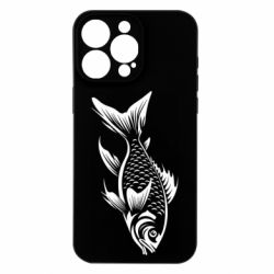 Чехол из раздела ShelganenOK рыба силуэт для Apple iPhone 15 Pro Max - FATLINE Чехол из раздела ShelganenOK рыба силуэт для Apple iPhone 15 Pro Max