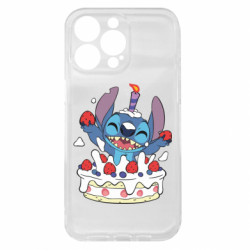 Чохол з розділу Ліло та Стіч Стіч зі святковим тортом для Apple iPhone 15 Pro Max - FATLINE Чохол з розділу Ліло та Стіч Стіч зі святковим тортом для Apple iPhone 15 Pro Max