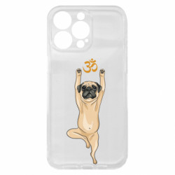 Чехол из раздела Мопс йога мопс в позе дерева для Apple iPhone 15 Pro Max - FATLINE Чехол из раздела Мопс йога мопс в позе дерева для Apple iPhone 15 Pro Max