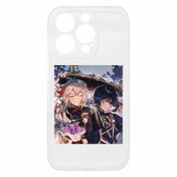 Чехол из раздела Genshin Impact Скарамуш и Кадзуха для Apple iPhone 15 Pro