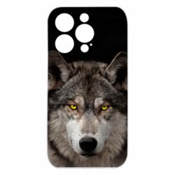 Чехол из раздела Волк Wolf with yellow eyes для Apple iPhone 15 Pro