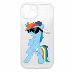 Чехол из раздела My Little Pony Rainbow Dash Cool для Apple iPhone 15