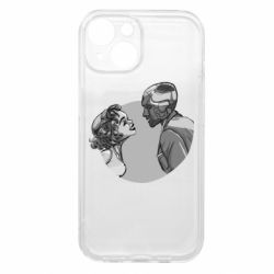 Чохол з розділу ВандаВіжен Retro Wanda and Vision для Apple iPhone 15 - FATLINE Чохол з розділу ВандаВіжен Retro Wanda and Vision для Apple iPhone 15