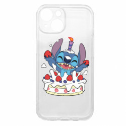 Чохол з розділу Ліло та Стіч Стіч зі святковим тортом для Apple iPhone 15 - FATLINE Чохол з розділу Ліло та Стіч Стіч зі святковим тортом для Apple iPhone 15