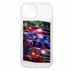Чехол из раздела Мстители Super power avengers для Apple iPhone 15 - FATLINE Чехол из раздела Мстители Super power avengers для Apple iPhone 15
