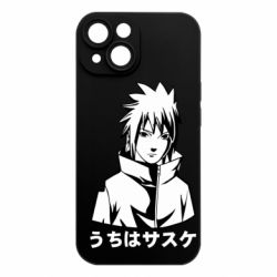 Чехол из раздела Саске Учиха Uchiha Sasuke Black And White Art для Apple iPhone 15 - FATLINE Чехол из раздела Саске Учиха Uchiha Sasuke Black And White Art для Apple iPhone 15