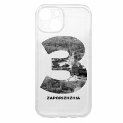 Чехол из раздела Города Украины: Монохром Zaporizhzhia Black & White для Apple iPhone 15 - FATLINE Чехол из раздела Города Украины: Монохром Zaporizhzhia Black & White для Apple iPhone 15