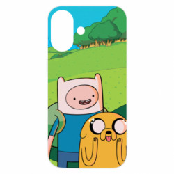 Чехол из раздела Время приключений Adventure Time, Finn and Jake для Apple iPhone 16 - FATLINE Чехол из раздела Время приключений Adventure Time, Finn and Jake для Apple iPhone 16