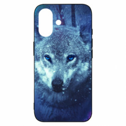 Чехол из раздела Волк Blue-eyed wolf для Apple iPhone 16