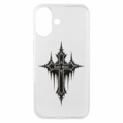 Чехол из раздела Крест Готический крест Lost Soul черный для Apple iPhone 16