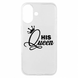 Чохол з розділу Дівчині His Queen з короною для Apple iPhone 16 - FATLINE Чохол з розділу Дівчині His Queen з короною для Apple iPhone 16