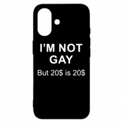 Чехол из раздела Прикольные надписи I'm not gay, but 20$ is 20$ для Apple iPhone 16 - FATLINE Чехол из раздела Прикольные надписи I'm not gay, but 20$ is 20$ для Apple iPhone 16