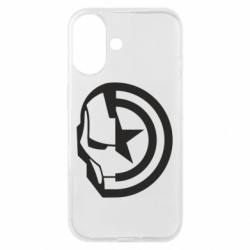 Чехол из раздела Железный человек Iron Man and Captain America для Apple iPhone 16 - FATLINE Чехол из раздела Железный человек Iron Man and Captain America для Apple iPhone 16