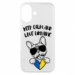 Чехол из раздела From Ukraine With Love Keep calm and love Ukraine-Dog для Apple iPhone 16