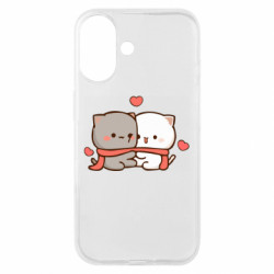 Чохол з розділу Кіт Котики з шарфами для Apple iPhone 16 - FATLINE Чохол з розділу Кіт Котики з шарфами для Apple iPhone 16