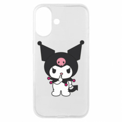 Чехол из раздела Onegai My Melody Куроми. Тссс для Apple iPhone 16 - FATLINE Чехол из раздела Onegai My Melody Куроми. Тссс для Apple iPhone 16