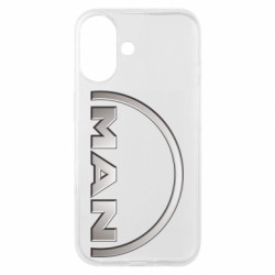Чехол из раздела Грузовики Man metallic logo для Apple iPhone 16