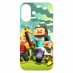 Чехол из раздела Minecraft Minecraft1 для Apple iPhone 16 - FATLINE Чехол из раздела Minecraft Minecraft1 для Apple iPhone 16