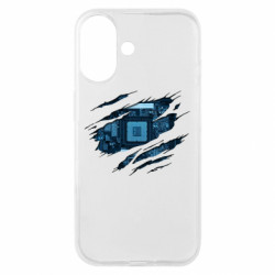 Чехол из раздела Passichnyk Motherboard through the T-Shirt для Apple iPhone 16 - FATLINE Чехол из раздела Passichnyk Motherboard through the T-Shirt для Apple iPhone 16