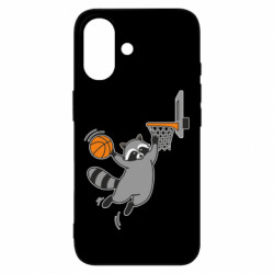 Чехол из раздела Баскетбол Енот-баскетболист слэм-данк для Apple iPhone 16