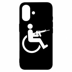Чехол из раздела Оружие украинцев Человек с инвалидностью М16 для Apple iPhone 16