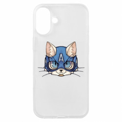 Чехол из раздела Кот Avenger Cat для Apple iPhone 16 Plus - FATLINE Чехол из раздела Кот Avenger Cat для Apple iPhone 16 Plus
