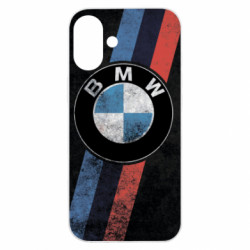 Чехол из раздела masha BMW grunge logo для Apple iPhone 16 Plus - FATLINE Чехол из раздела masha BMW grunge logo для Apple iPhone 16 Plus