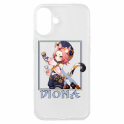 Чехол из раздела Genshin Impact Diona Genshin Impact для Apple iPhone 16 Plus