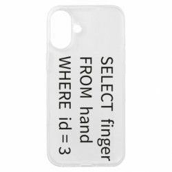 Чехол из раздела Авторские принты Fuck You MySQL code для Apple iPhone 16 Plus - FATLINE Чехол из раздела Авторские принты Fuck You MySQL code для Apple iPhone 16 Plus