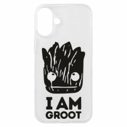 Чехол из раздела Стражи Галактики I am Groot text для Apple iPhone 16 Plus
