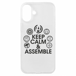 Чехол из раздела Мстители Keep calm & assemble для Apple iPhone 16 Plus - FATLINE Чехол из раздела Мстители Keep calm & assemble для Apple iPhone 16 Plus