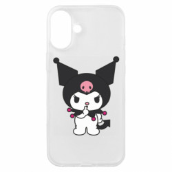 Чехол из раздела Onegai My Melody Куроми. Тссс для Apple iPhone 16 Plus - FATLINE Чехол из раздела Onegai My Melody Куроми. Тссс для Apple iPhone 16 Plus