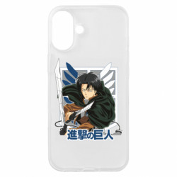 Чехол из раздела Атака на титанов Levi Ackermann для Apple iPhone 16 Plus