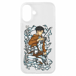 Чехол из раздела Атака на титанов Леви Аккерман для Apple iPhone 16 Plus