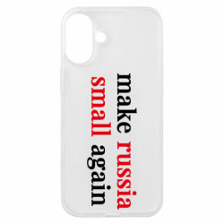 Чехол из раздела Donald Trump make russia small again. для Apple iPhone 16 Plus