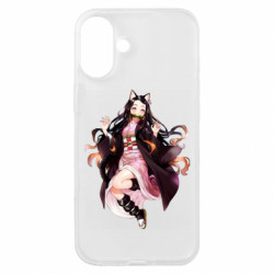 Чехол из раздела Demon Slayer Nezuko cat для Apple iPhone 16 Plus