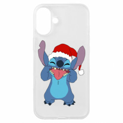 Чехол из раздела Лило и Стич Новогодний Стич для Apple iPhone 16 Plus - FATLINE Чехол из раздела Лило и Стич Новогодний Стич для Apple iPhone 16 Plus