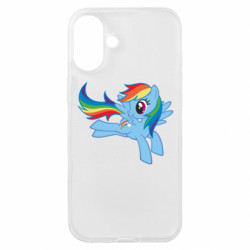Чехол из раздела My Little Pony Rainbow Dash run для Apple iPhone 16 Plus