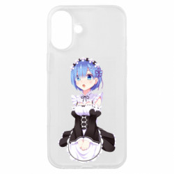 Чехол из раздела Re:Zero. Жизнь с нуля в альтернативном мире Rem для Apple iPhone 16 Plus - FATLINE Чехол из раздела Re:Zero. Жизнь с нуля в альтернативном мире Rem для Apple iPhone 16 Plus