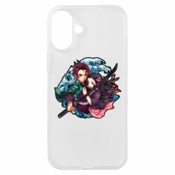 Чехол из раздела Demon Slayer Tanjiro and Nezuko для Apple iPhone 16 Plus